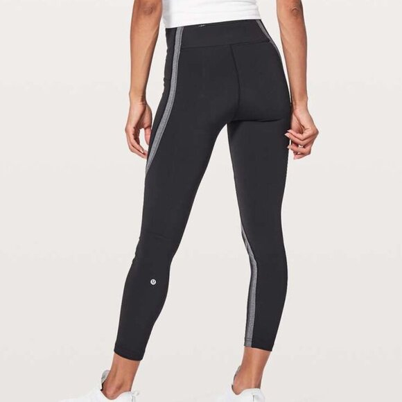 Lululemon Wild Twist 7/8 Tight *25" SM FLAW - 6 Black / Heathered Black - Picture 2 of 8